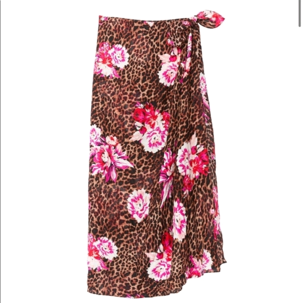 Victoria's Secret Leopard Floral Sarong Swimwear